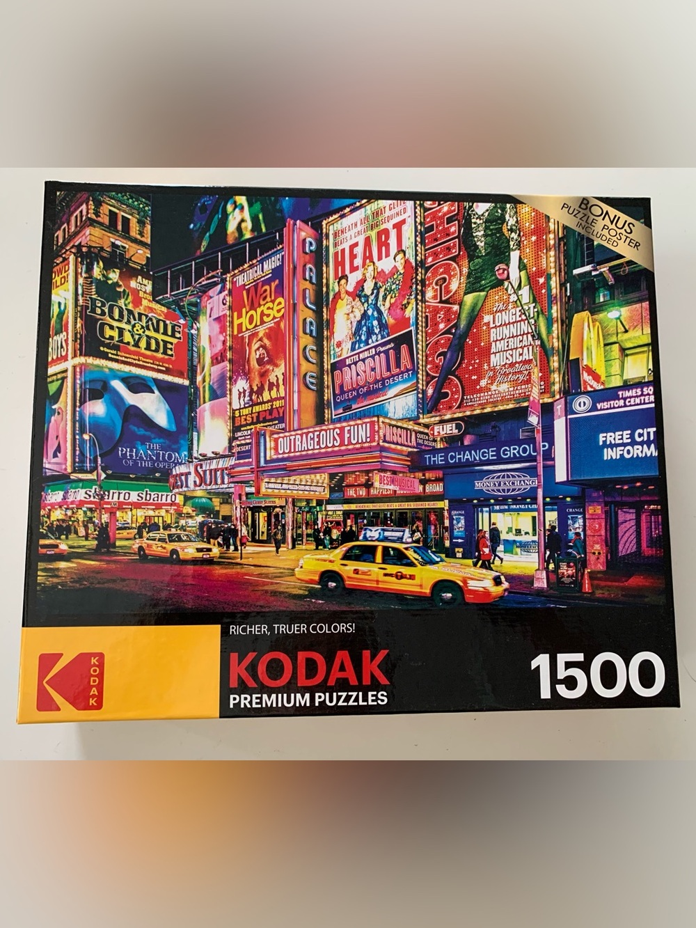 Kodak NYC New York Broadway Colorful 1500-Piece Puzzle